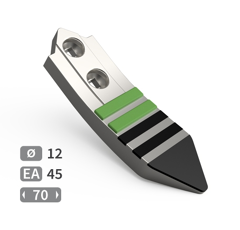 Soc de cultivateur avec plaquettes carbure et rechargement AGRISEM 2111200020 adaptable