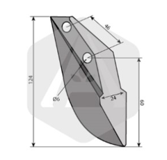 Soc pour semoir RABE 9002.12.03 adaptable 