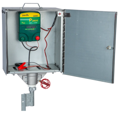 Boitier antivol avec électrificateur P3800 et module solaire 55 W - PATURA