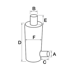 Pot d'échappement DEUTZ adaptable 04423657