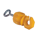 Zweitisolator mit Feststellschraube gelb