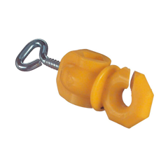 Zweitisolator mit Feststellschraube gelb