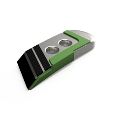 Pointe Droite avec plaquettes carbure, rechargement et plaquettes arrière KVERNELAND 53090 adaptable