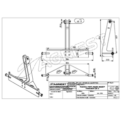 Triangle porte masses jerrican Massey Ferguson CAT-2
