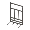 Pic bottes frontal 2001 mm pour type d'attelage QUICKE 3 adaptable