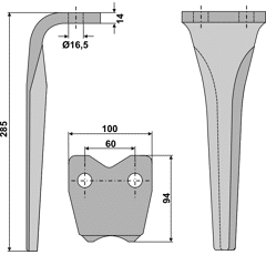 Kreiseleggenzinken - rechts / links RH84 RH  Pegoraro