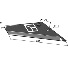 Aileron D BOTTMERSDORF 0200110552 adaptable - BlackSteel©