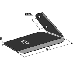 Aileron droite pour FARMET 3002406 adaptable - BlackSteel©