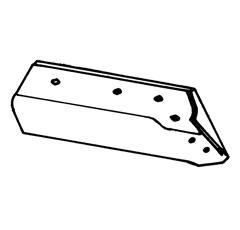 Soc à pointe gauche 14" pour charrue KUHN 622135 origine