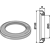 Bague frontale Ø 100 x Ø 85,5 x 8 mm pour déchaumeur adaptable