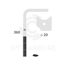 Dent de herse rotative Droite 3 plaquettes carbure Optimix KUHN 52620500 adaptable