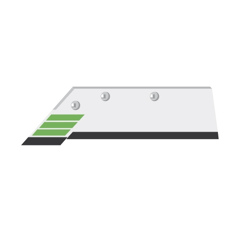 Soc carbure Gauche à bec de canne pour charrue MASSEY FERGUSON 200615 adaptable