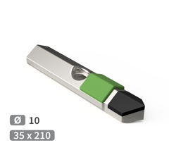 Soc plat de vibroculteur, fixation 1 trou avec plaquettes carbure et rechargement AMAZONE 6915200 adaptable