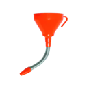 Entonnoir plastique avec bec flexible en métal Ø 160 mm