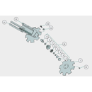 Rondelle de blocage pour déchaumeur à disque HORSCH 00370472 adaptable