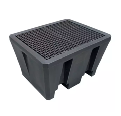 Bac de rétention rectangle 225L caillebotis plastique PEHD | GENERIQUE