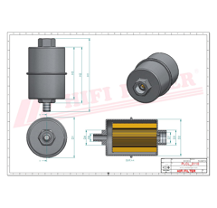 Filtre à gasoil pour machine agricole SN 70255