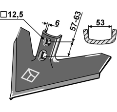 Gänsefußschar für Grubber CASE IH 43CP14TW Nachbau