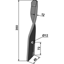 Couteau droite pour déchaumeur BOMFORD 03961.09 adaptable - BlackSteel©