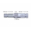 Arbre de prise de force 234 mm pour machine agricole JOHN DEERE AT29707 adaptable