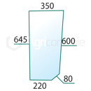 Pare-brise G. pour machine agricole FIAT 82002185 adaptable