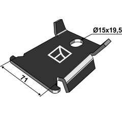 Sécurité anti-rotation pour dents niveleuses 4 mm adaptable