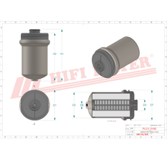 Filtre à gasoil separateur d'eau adaptable HIFI FILTER SN40901