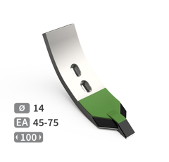 Soc de cultivateur en V , diamètre 14 mm carbure et rechargement KUHN 622227 adaptable