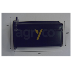 Cage de patins pour téléscopique MANITOU 52513123 adaptable
