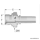 Pressnippel für Außengewinde G5"/8"-14 DN1358BSPAG Alfagomma