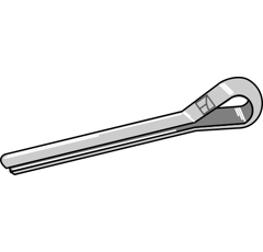 Goupille 50x4 pour broyeur SAUERBURGER adaptable - Blacksteel©