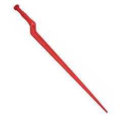 Dent de fourche coudée Ø 36 x 810 mm pour chargeur adaptable