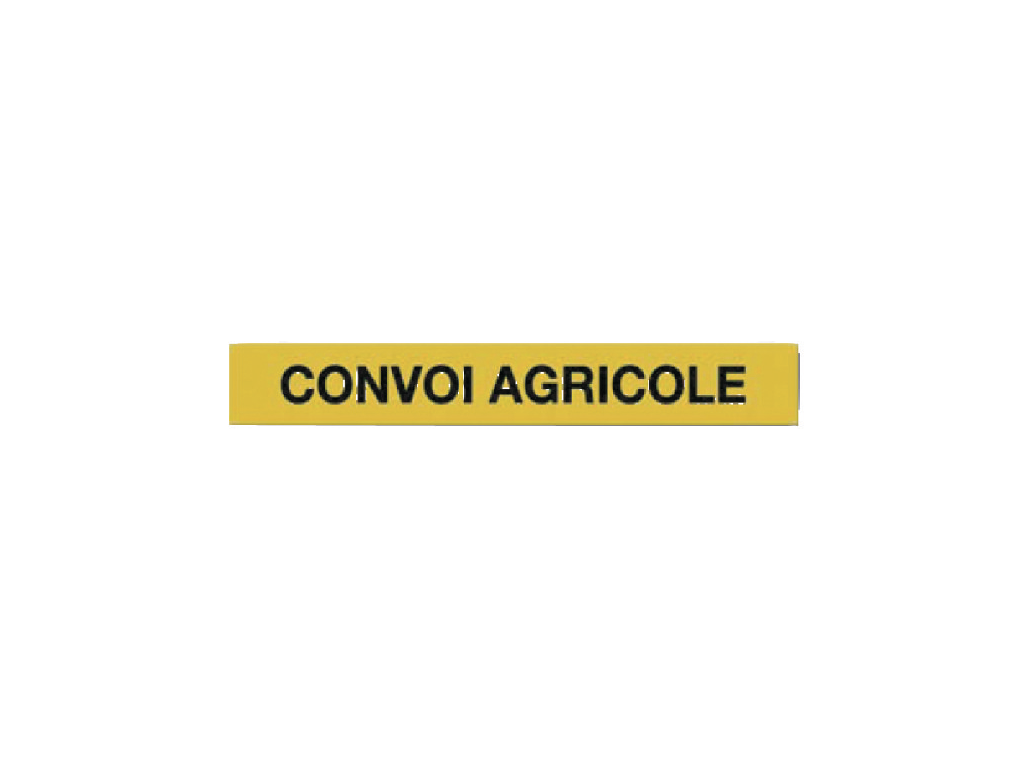 Panneau Convoi Agricole MAXTER | Tissu 1900x250 Mm | Signalisation Tracteur