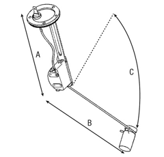Flotteur de réservoir pour tracteur ZETOR 59115271 adaptable
