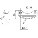Abstreifer für Packerwalze - rechts 873561350 Pöttinger Original
