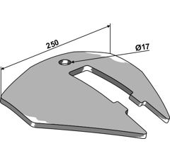 Aileron Hi lift 10 mm P10392 adaptable - BlackSteel©
