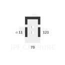 Grattoir carbure RAU 29743 adaptable