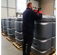 Cuve stockage fuel PEHD 750 L pré-équipée - RENSON