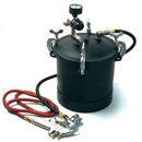 Lakierpistole mit Druckkessel 5,5 bar Arbeitsdruck,8,5 l Behälterinhalt        