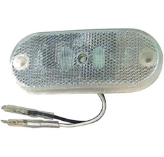 Luz de gálibo de LED 12V blanca 110X45 entre ejes 90