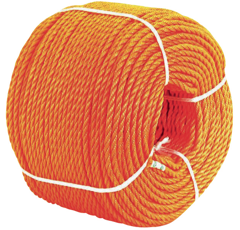 Corde carotte orange en polypropylène 8 mx 25 m