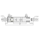 Hydraulikzylinder doppeltwirkend mit Querbüchsen Schema-Hydraulik DZ5025100QB