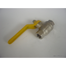 Messingkugelhahn lange AusführungGesamtlänge 49 mm  MKH14LG