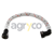 Tuyau de gaz avec raccords pour téléscopique MANITOU 52502684 adaptable