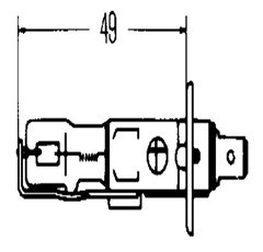 Leuchtmittel H1 HELLA 12 V - 55 W lose  