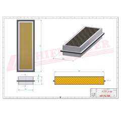 Filtre habitacle adaptable HIFI FILTER SC 90214 CAG