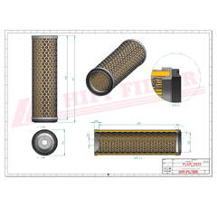 Filtre à air sécurité adaptable HIFI FILTER SA14516