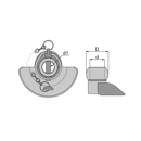 Rotule avec cône de guidage catégorie 2 Ø 28,7 x 56 mm - WALTERSCHEID