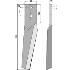 Kreiseleggenzinken - links RH28L RH  Maschio