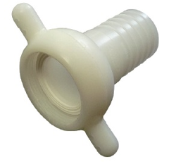 Embout cannelé à écrou taraudée femelle polypropylène